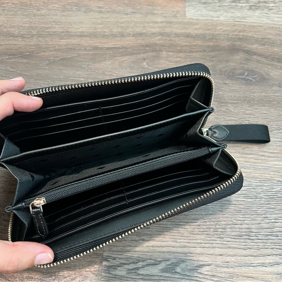 NEW Kate Spade New York Chelsea large continental wallet in black nylon material - Picture 4 of 5